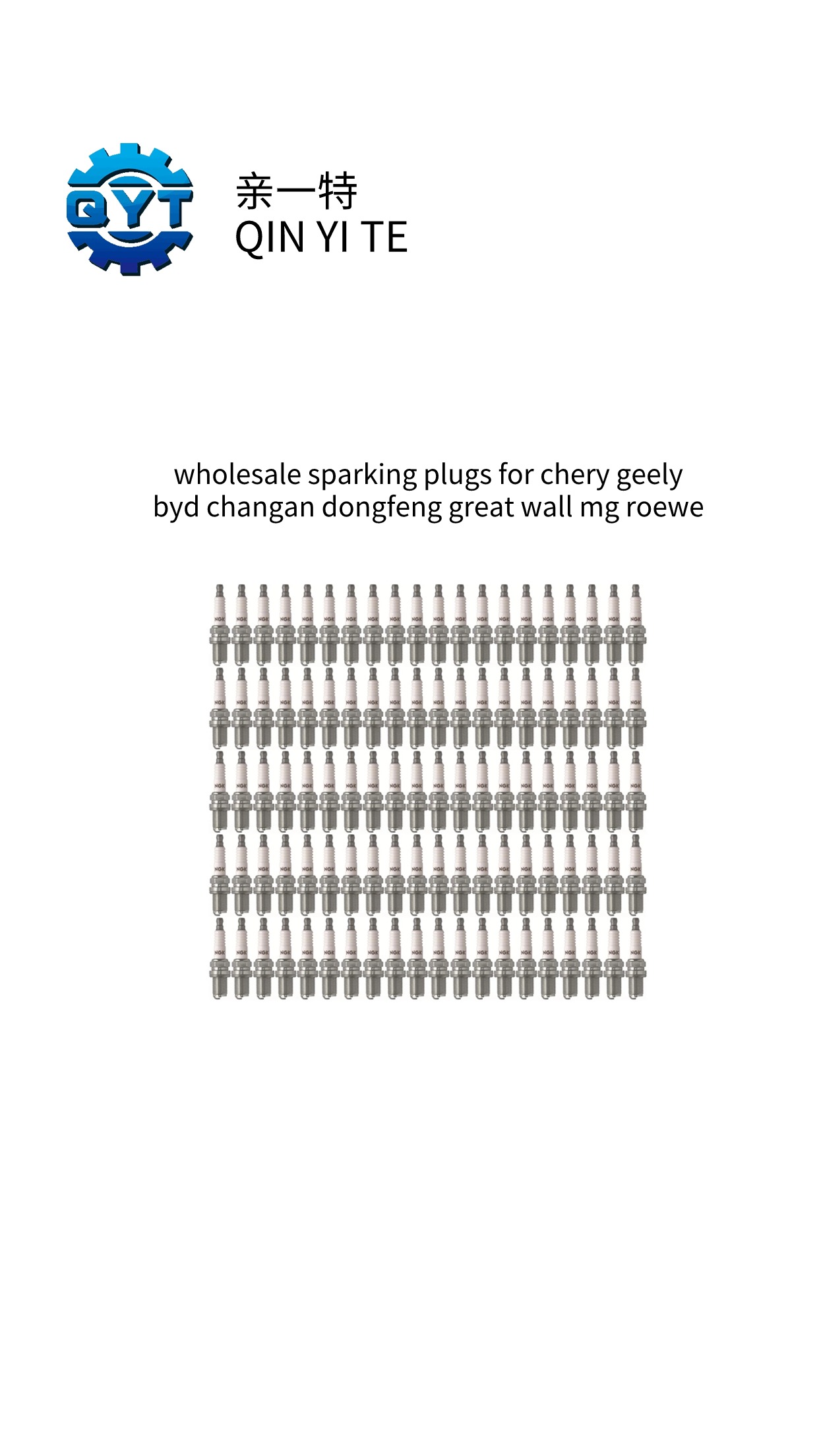 Wholesale high quality spark plugs for chery geely byd changan dongfeng great wall mg roewe